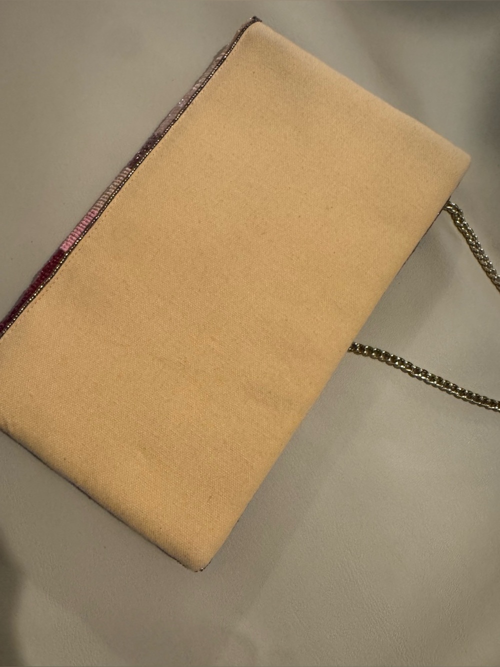 Beaded 'Rose All Day' Pink Gradient Crossbody Clutch - Picture 3 of 4